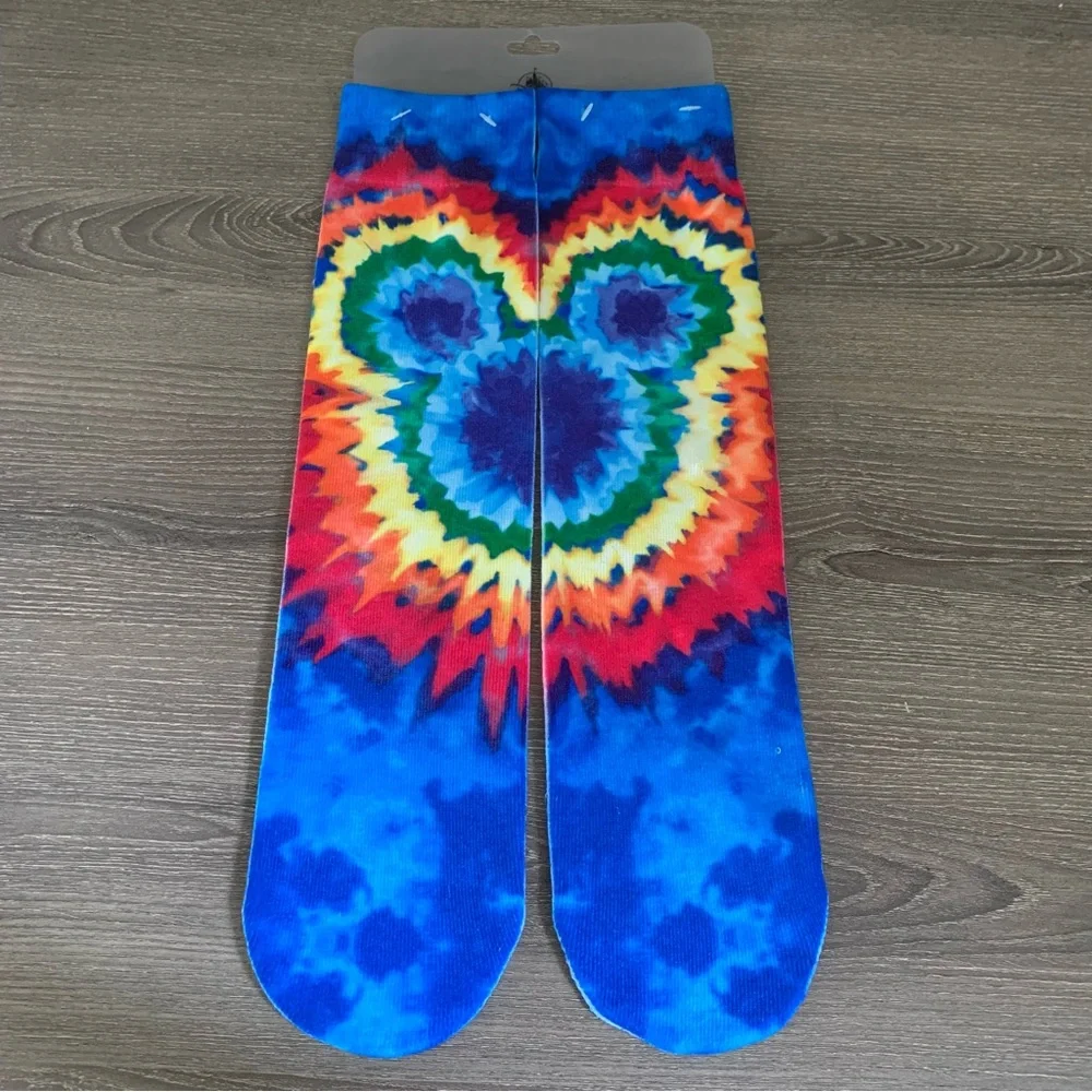 Disney Parks Disneyland Mickey Mouse Tie Dye Socks Rainbow